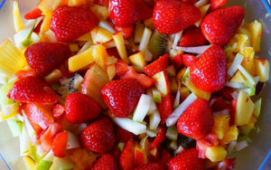 Salade de fruits au Saké