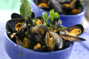 Moules marinières au saké