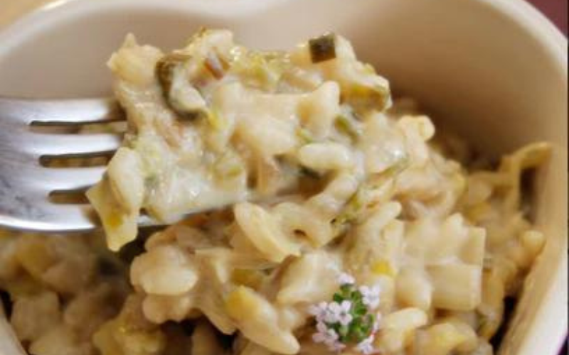 Risotto vegan aux poireaux