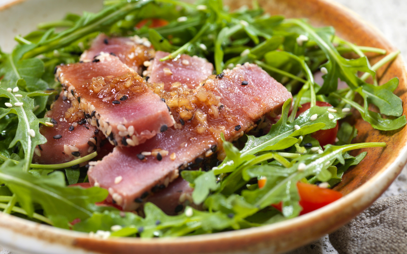 Tataki de thon à la sauce miso